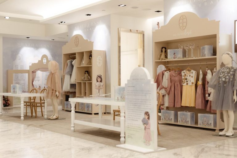 Shatha Essa Kids: First Emirati Children’s Wear Brand at Harrods London Shatha Essa Kids Collection showcased at Harrods London, featuring whimsical designs inspired by fairytales and dreams, supported by Dubai Culture & Arts Authority.