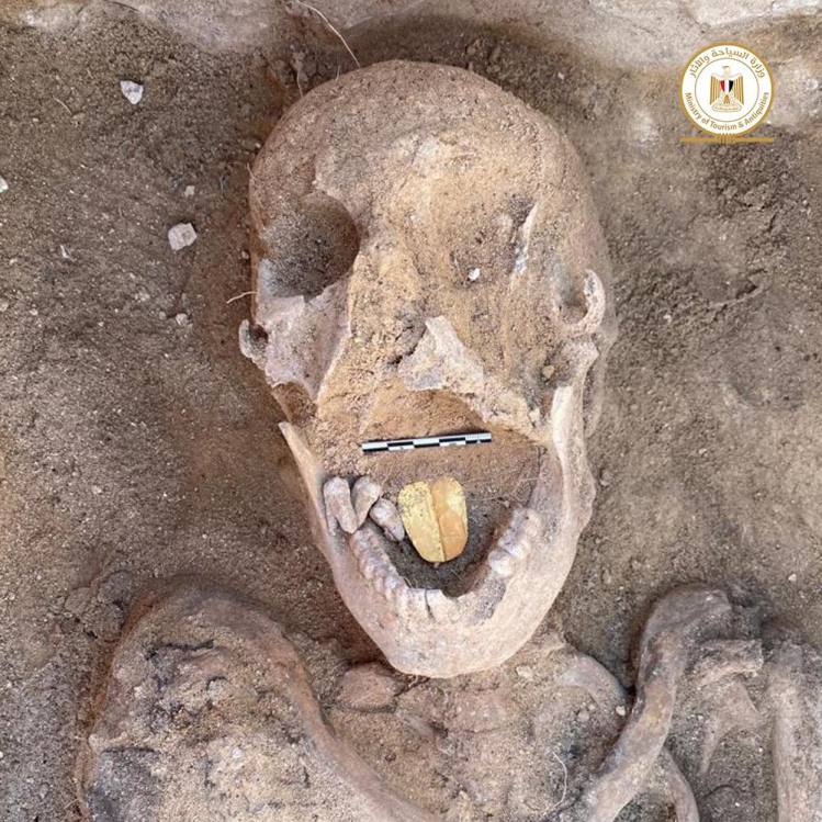 Mummy With Gold Tongue Found In Egypt
