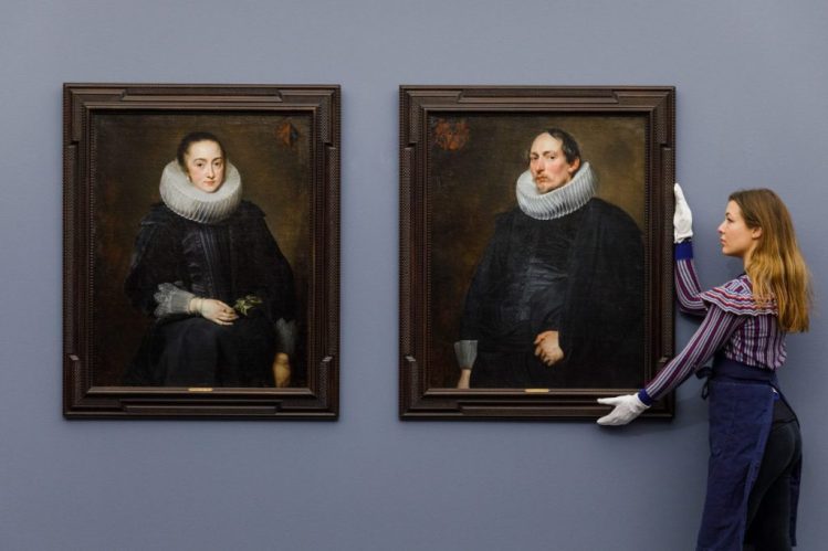 Long-Unseen Van Dyck Pendant portraits fetch $8.2 M. at Sotheby’s