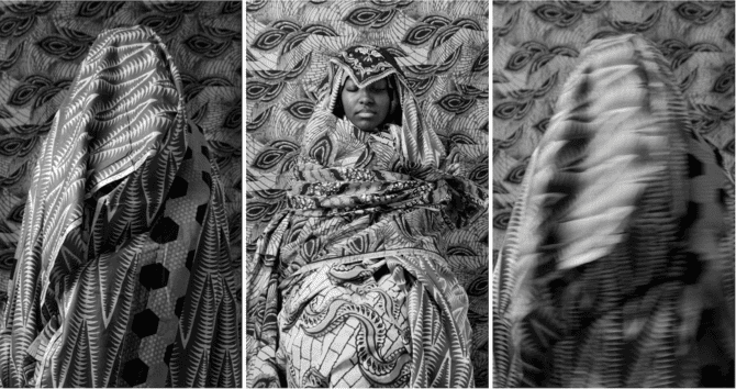Sumayah Fallatah’s ‘Gracefulness of Daily Life’ at Ziddoun Bossuyt Gallery in Dubai A photograph from Sumayah Fallatah's 'Gracefulness of Daily Life' exhibition, depicting a character representing the migratory assimilation of Hausa people in Saudi Arabia.