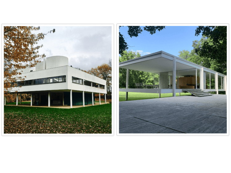 Modern Architectural Icons: Farnsworth House and Villa Savoye Architectural Wonders